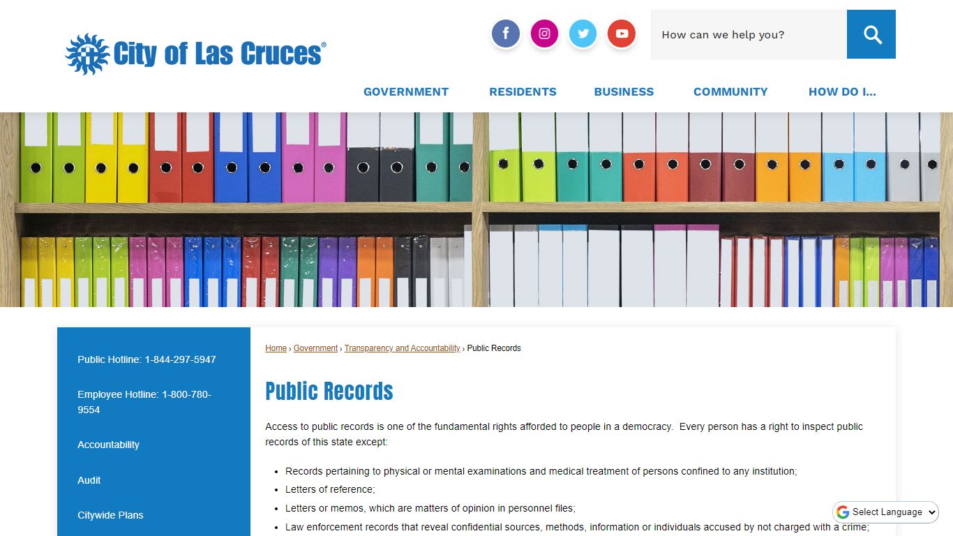 Public Records | Las Cruces, NM