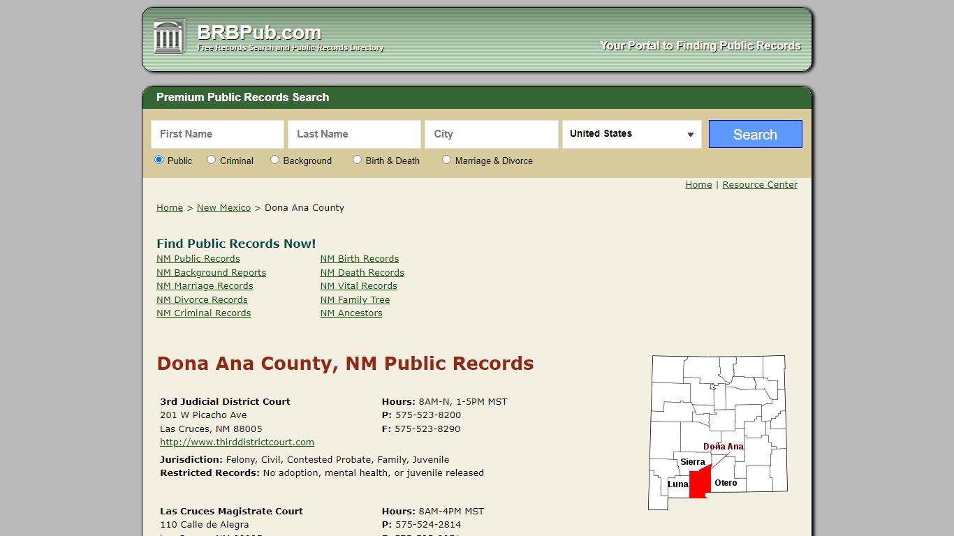 Dona Ana County Public Records | Search New Mexico ...